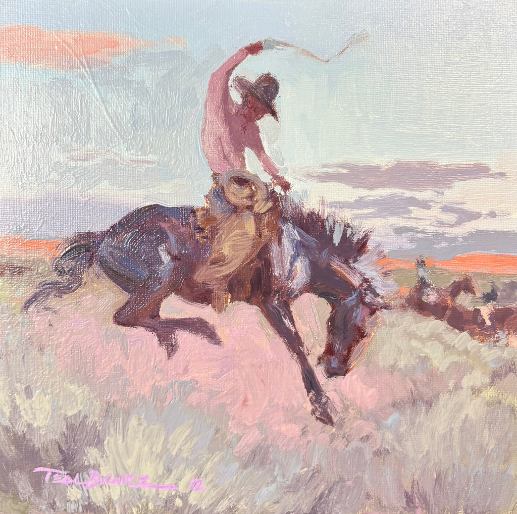 Blake, Teal, 4SW, "Morning Bronc"