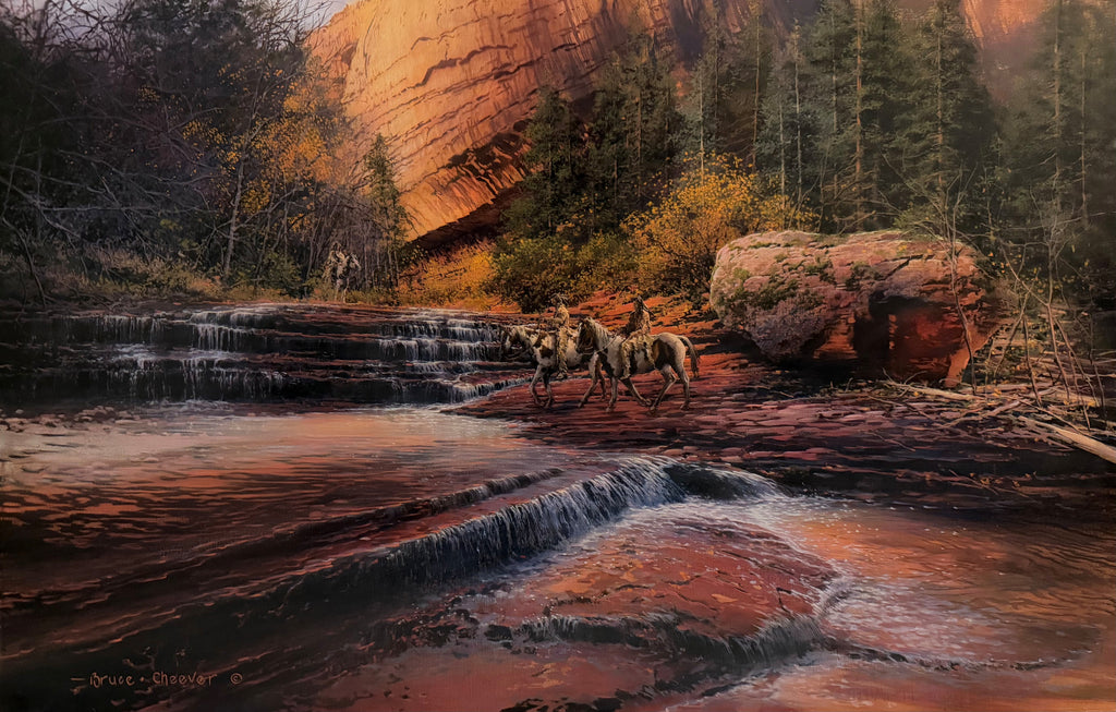 Cheever, Bruce, LIVE AUCTION, "Crimson Cascade"