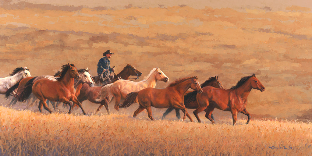 Donahue, Mikel, SOLD - 23C, "Wrangling His String"