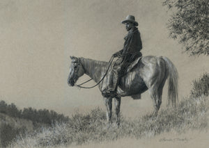 Murphy, Brenda. 54C, "High on His Horse", 2024