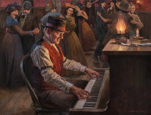 Weistling, Morgan. 82A, "The Piano Player, Round Up Dance, 1884"