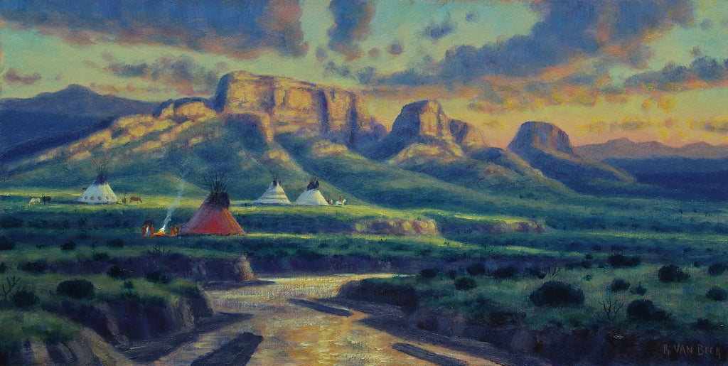 Van Beek, Randy. 80E, "Summer Camp in the Guadalupe Mountains", 2023