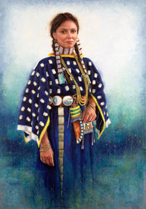 Melaine, Krystii. 48B, "Ota'taveenova'e - Blue Feather Woman, Cheyenne ", 2022