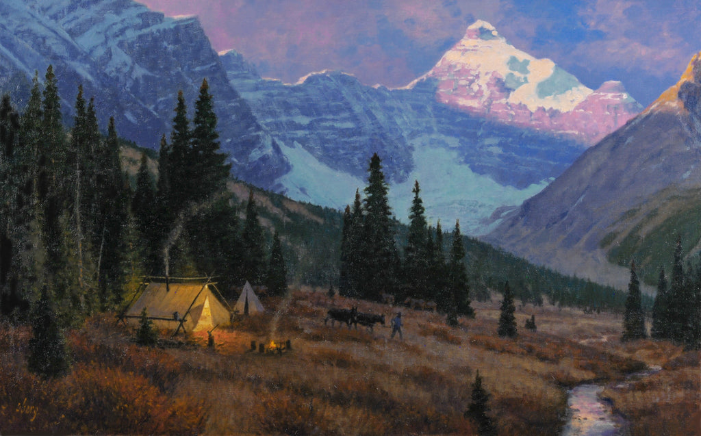 Oberg, Ralph. 52A, "A Camp in the Rockies", 2021