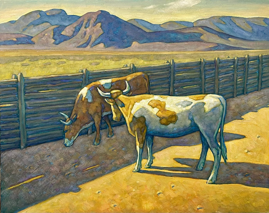 Post, Howard. 55C, "Two Paint Heifers", 2022