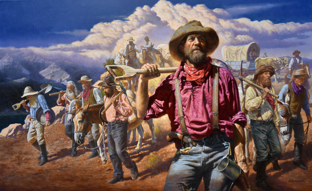 Rodriguez, Alfredo. 60B, "To the Diggings, Gold Rush 1849", 2022